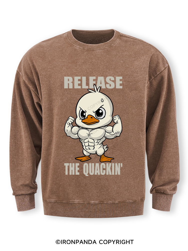 release the quackin' Washed Sweatshirt
