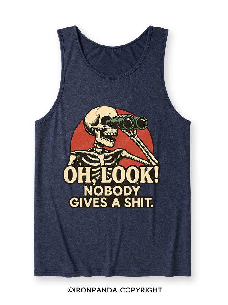 OH, LOOK! NOBODY GIVES A SHIT Ultra Soft Heather Tank