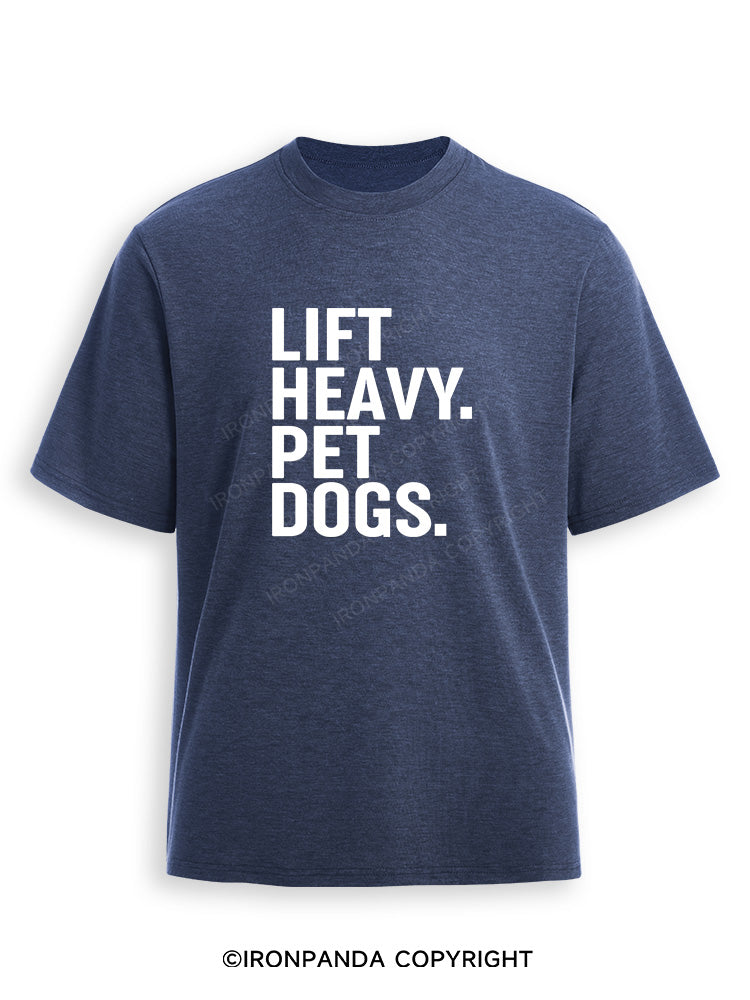 Lift Heavy Pet Dogs Ultra Soft Heather T-Shirt
