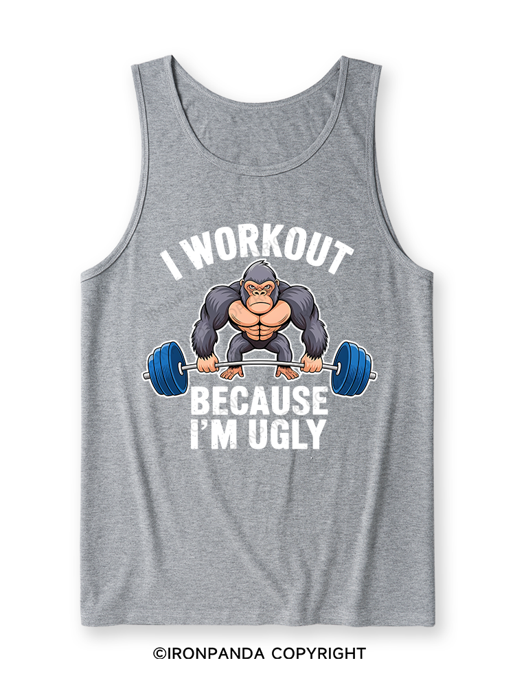 I workout because I'm ugly Ultra Soft Heather Tank