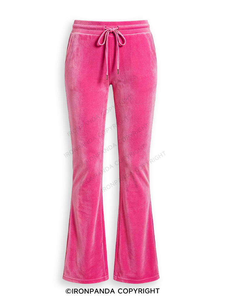 Women's Velvet Tracksuit 2 Piece Set