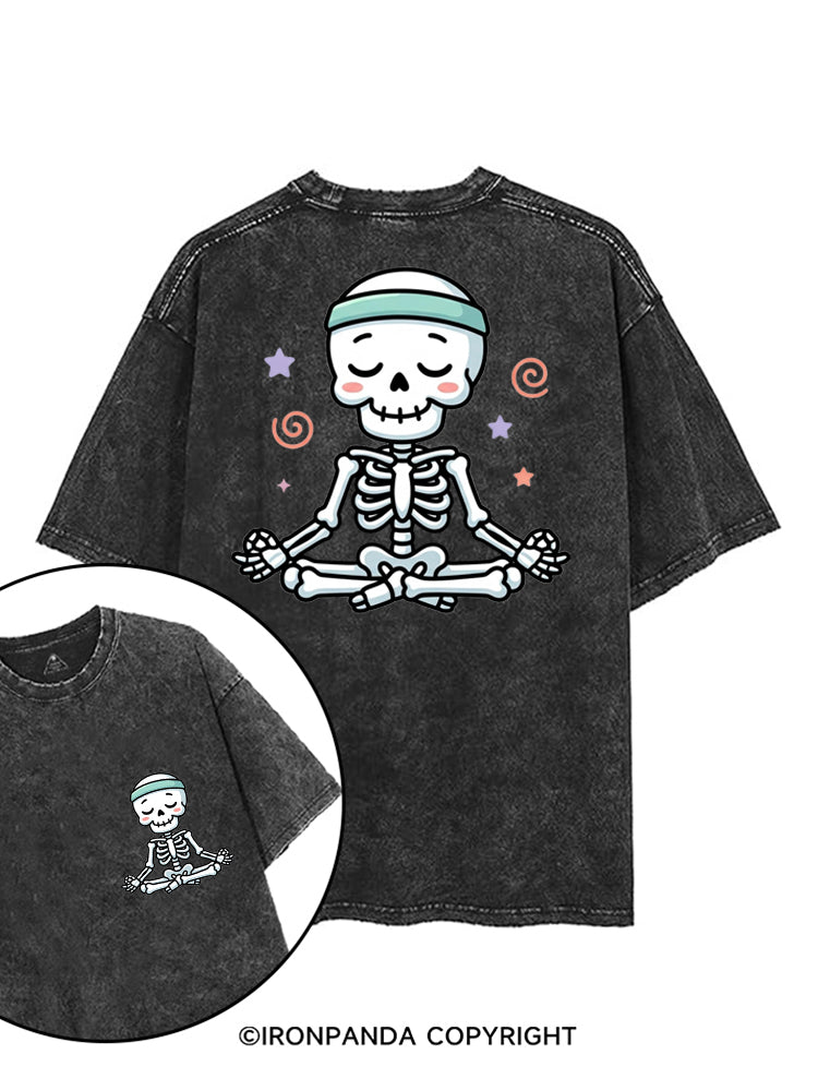 MINDFUL BONES printed Gym Shirt