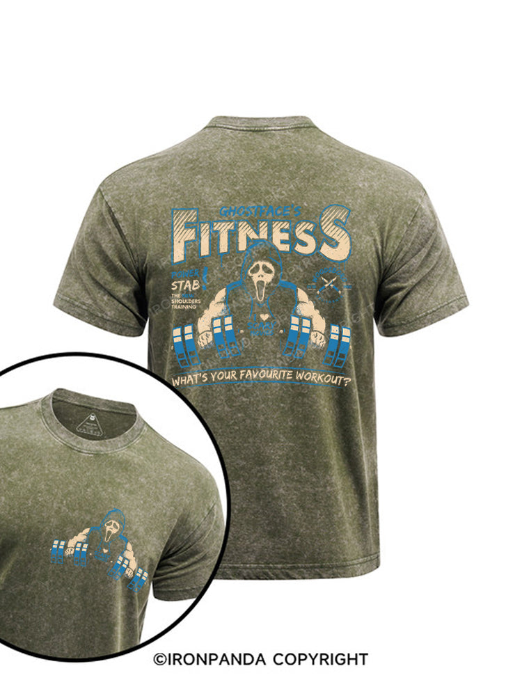 Reaper's Fitness Printed Washed Gym Shirt