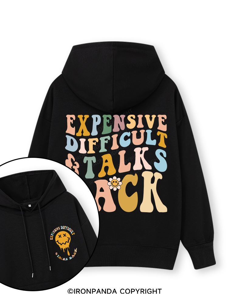 Expensive Difficult And Talks Back Double-Sided Printed Classic Gym Hoodie
