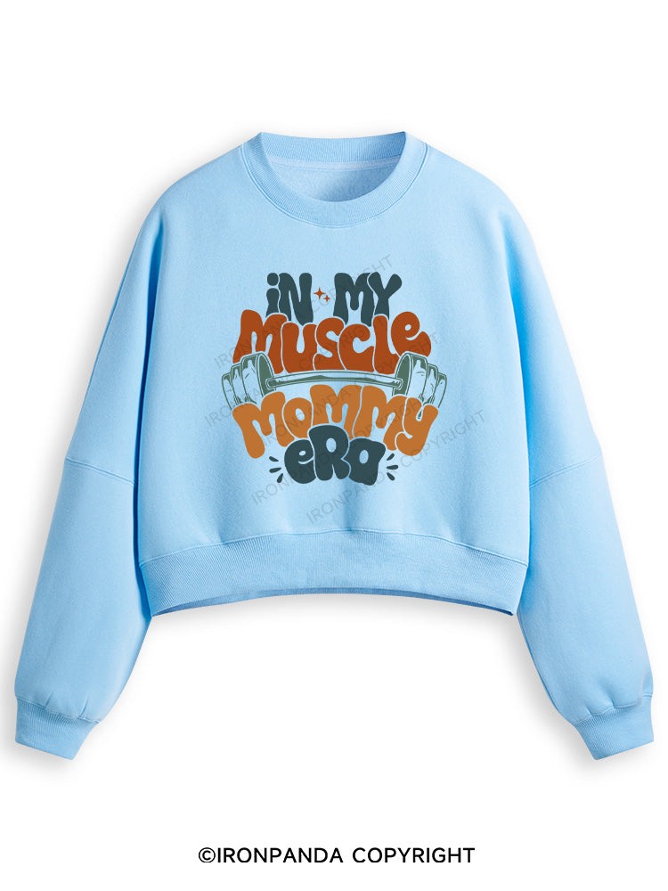 FUNNY WORKOUT Fleece Crop Sweatshirt