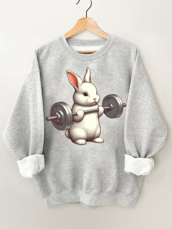 Weightlifting Rabbit Gym Sweatshirt