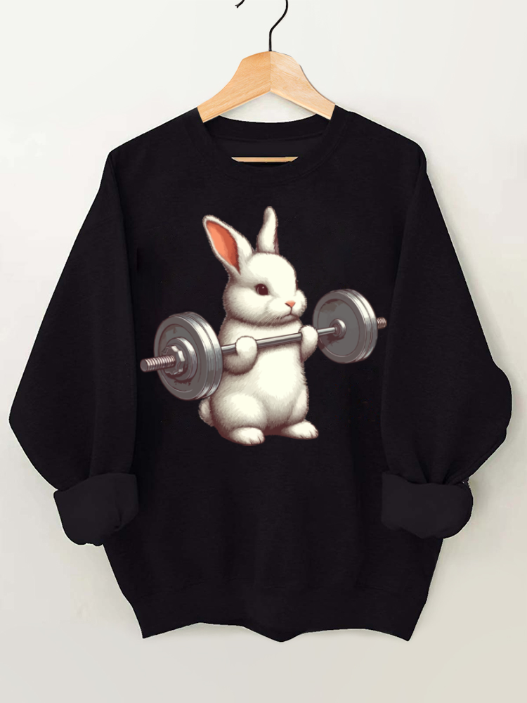 Weightlifting Rabbit Gym Sweatshirt