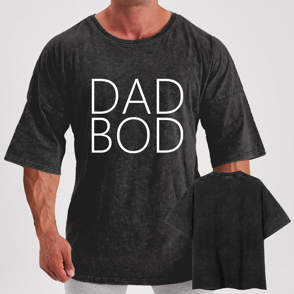 Dad Bod Washed Gym Shirt