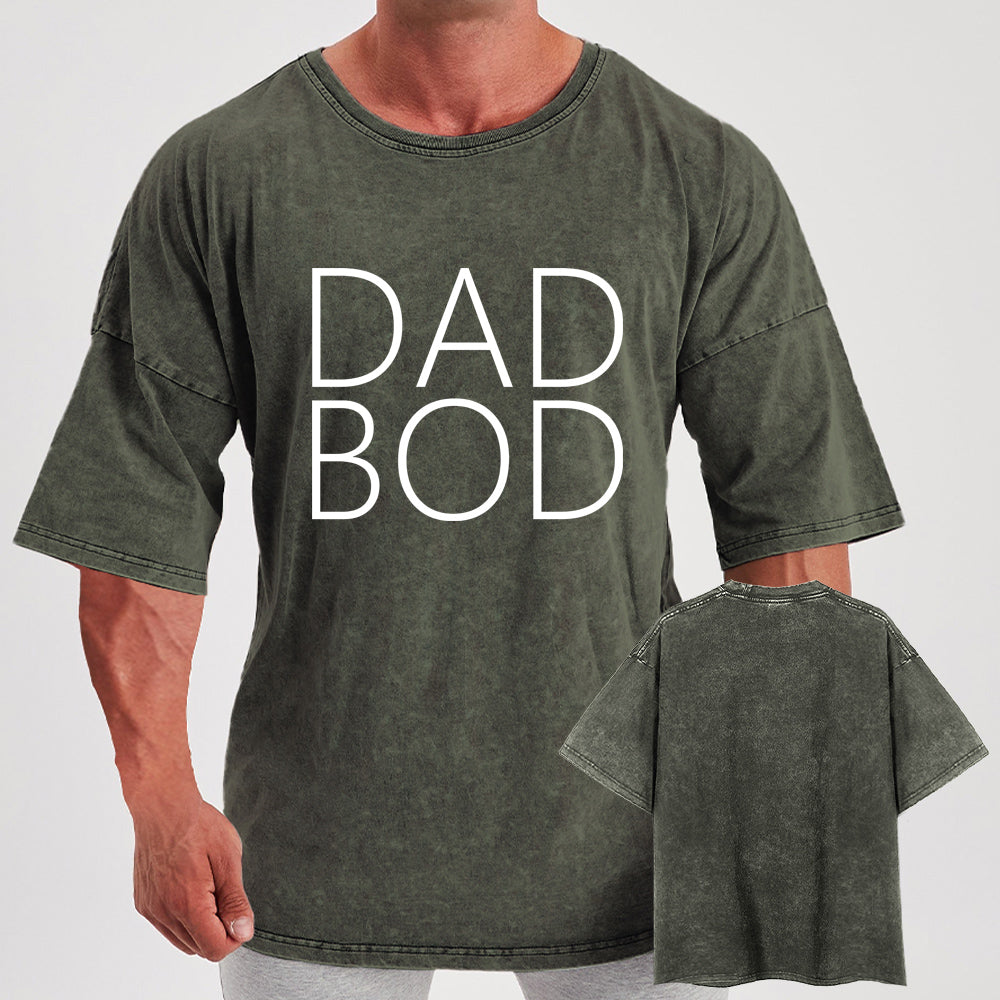 Dad Bod Washed Gym Shirt