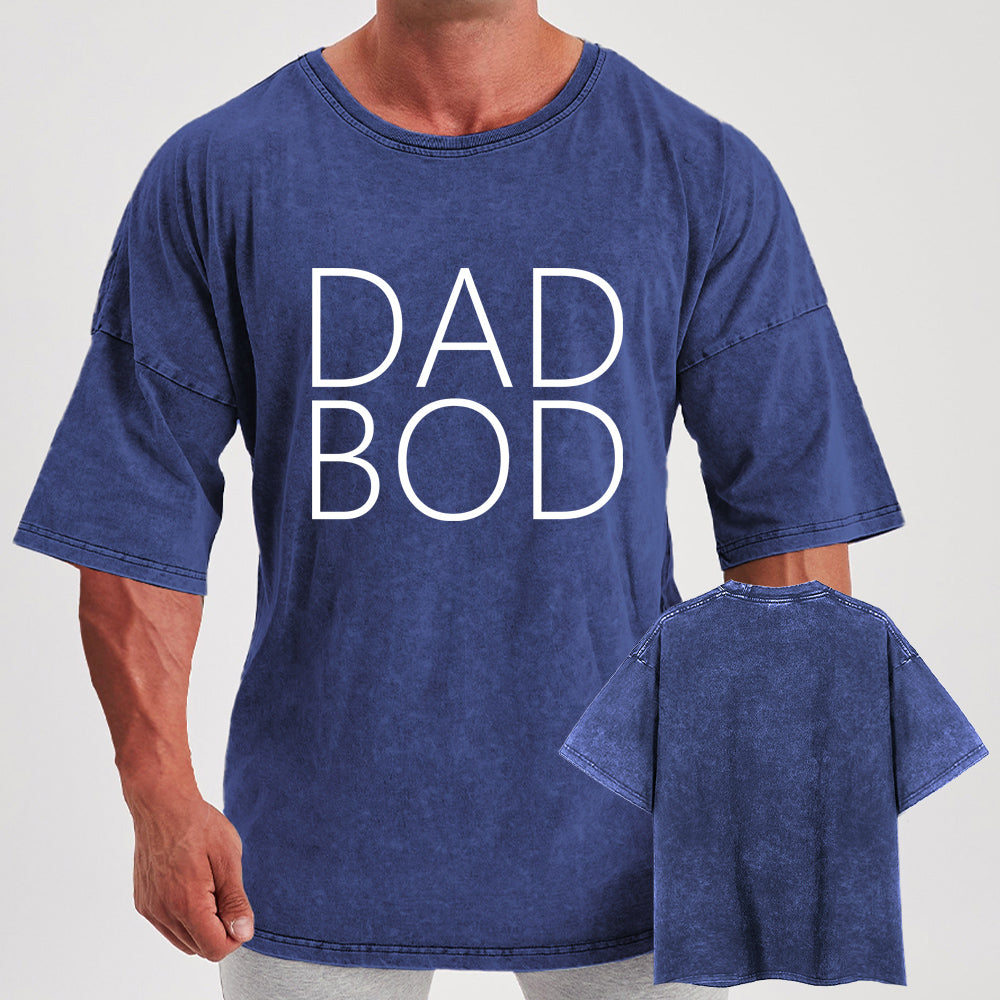 Dad Bod Washed Gym Shirt