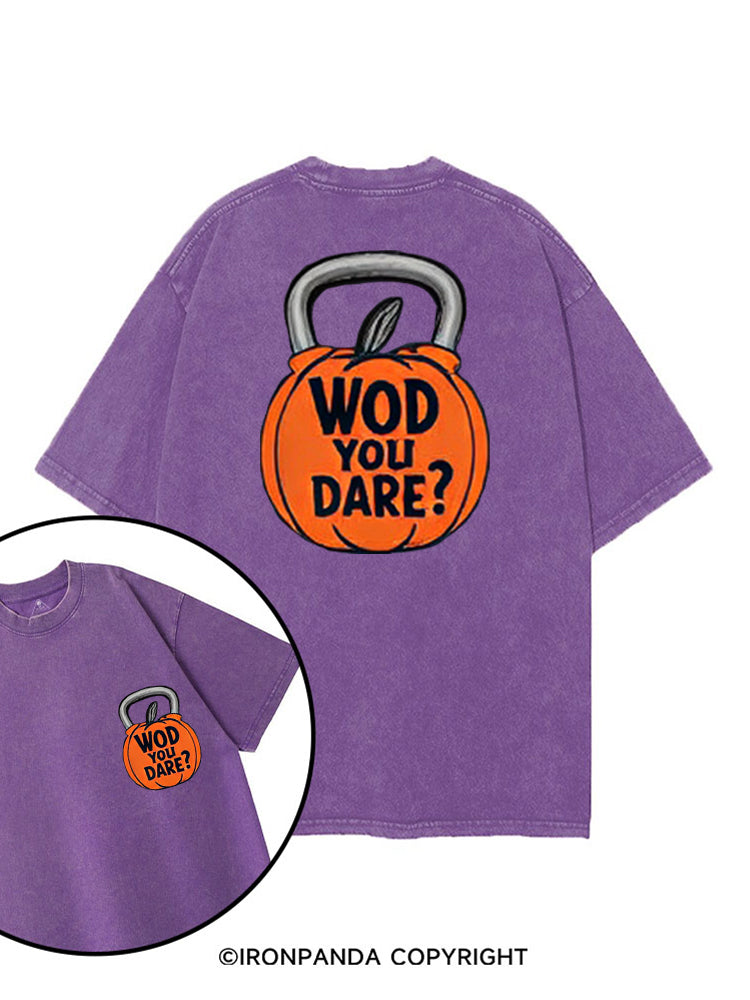 WOD YOU DARE printed Gym Shirt