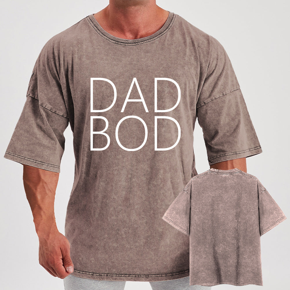 Dad Bod Washed Gym Shirt
