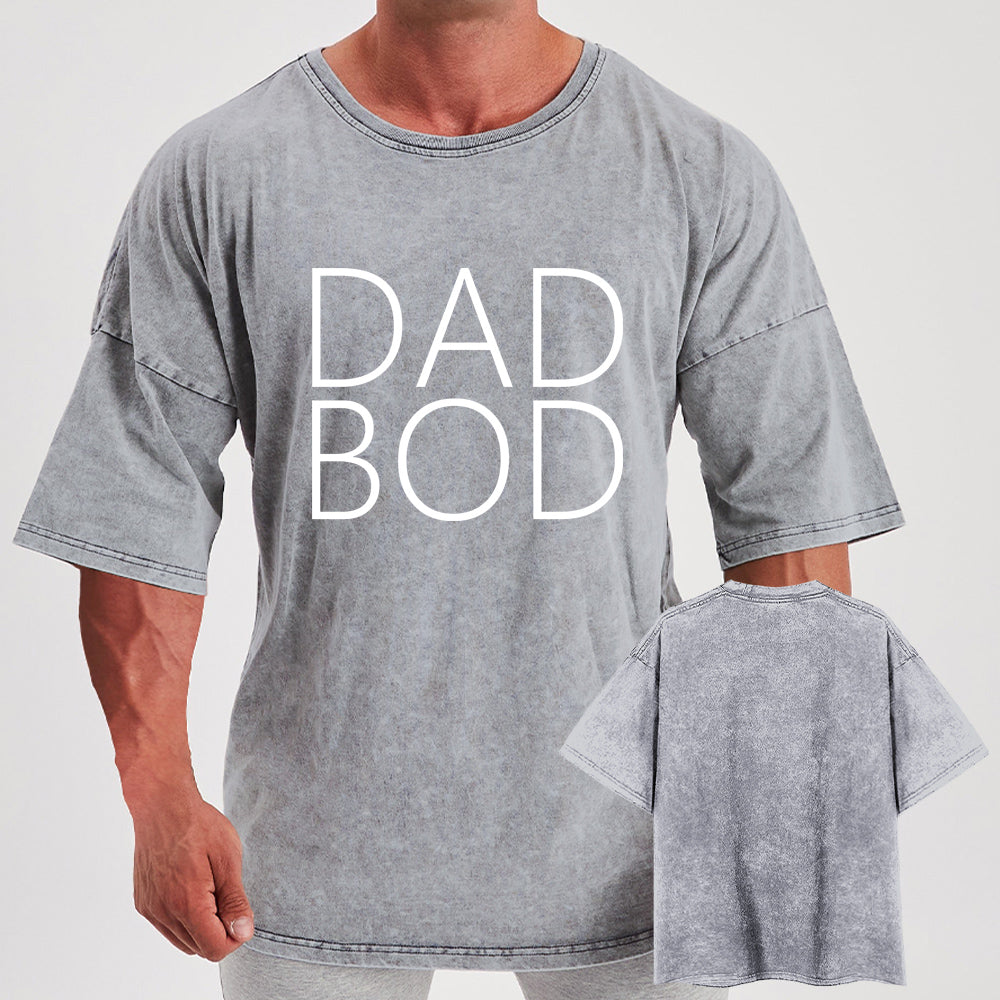 Dad Bod Washed Gym Shirt
