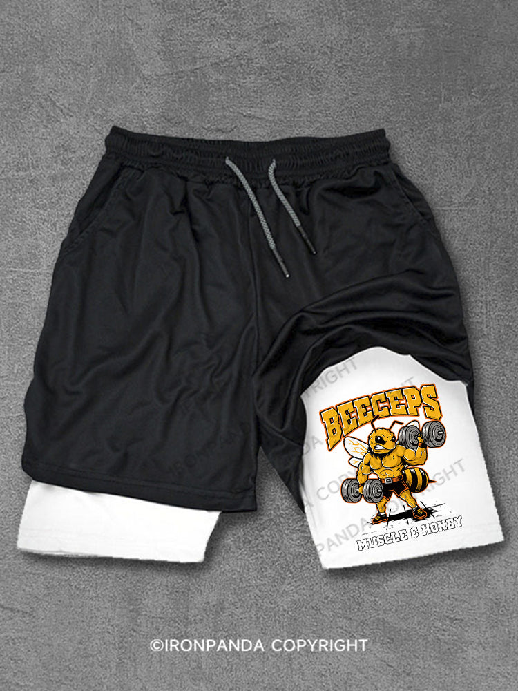 BEECEPS MUSCLE & HONEY Performance Training Shorts