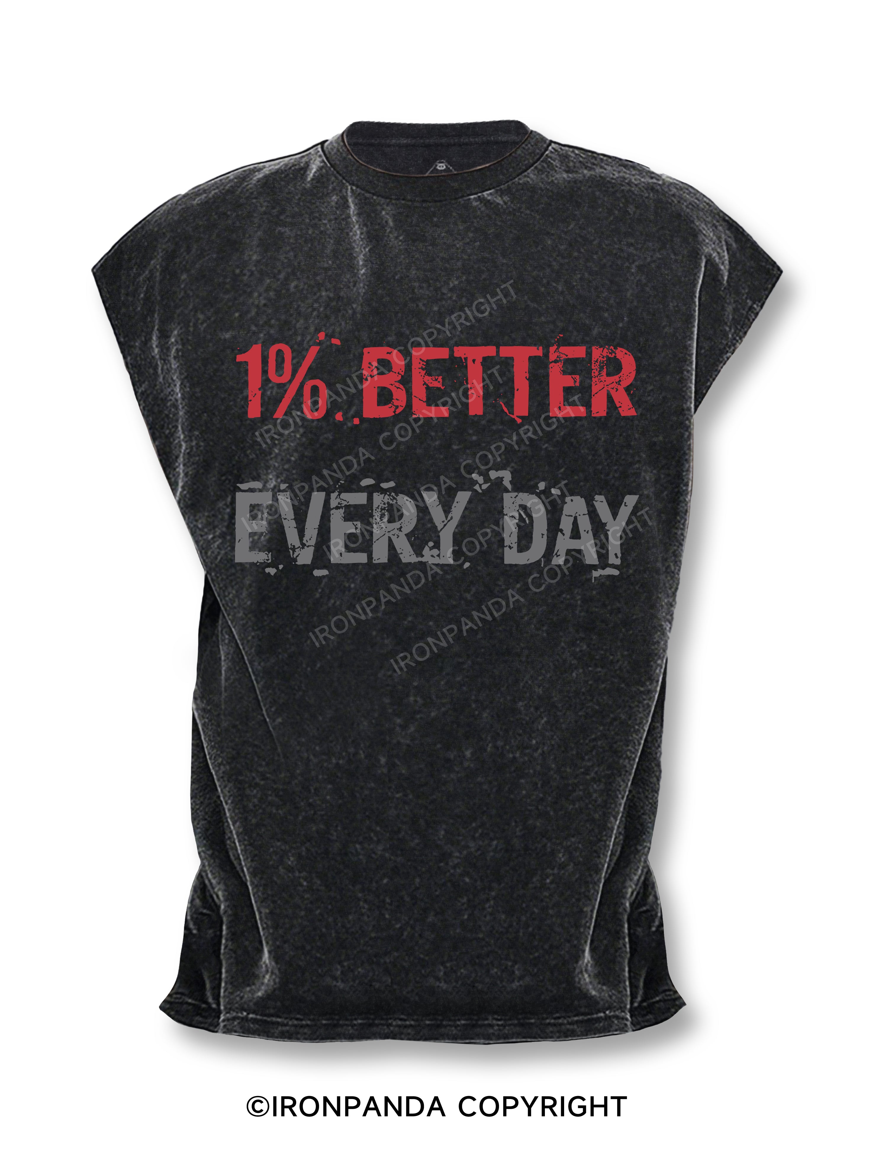 1% Better Every Day Cut Off Tank