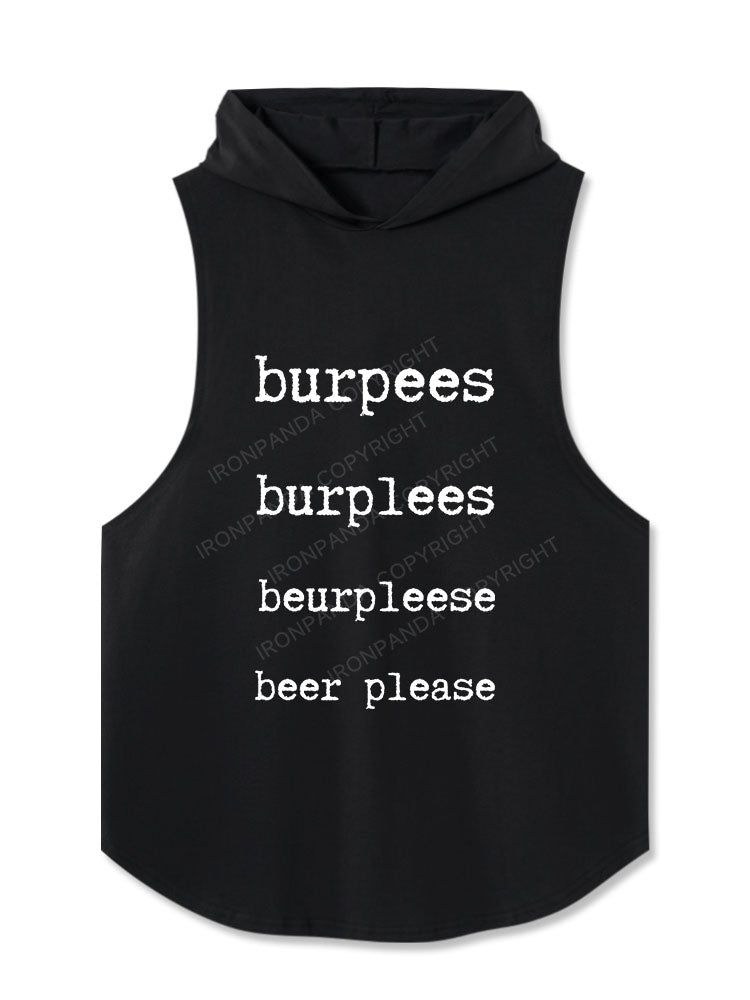 burpees Hooded Tank