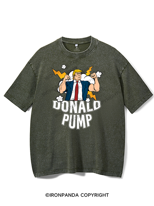 DONALD PUMP Washed Gym Shirt