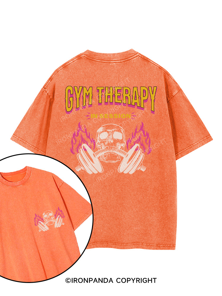 GYM THERAPY IN SESSION printed Gym Shirt