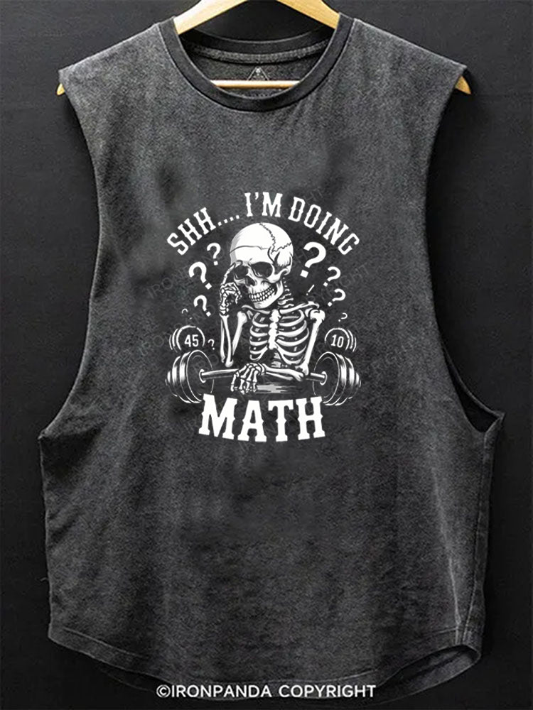 Math Funny Weightlifting Funny Scoop Bottom Cotton Tank