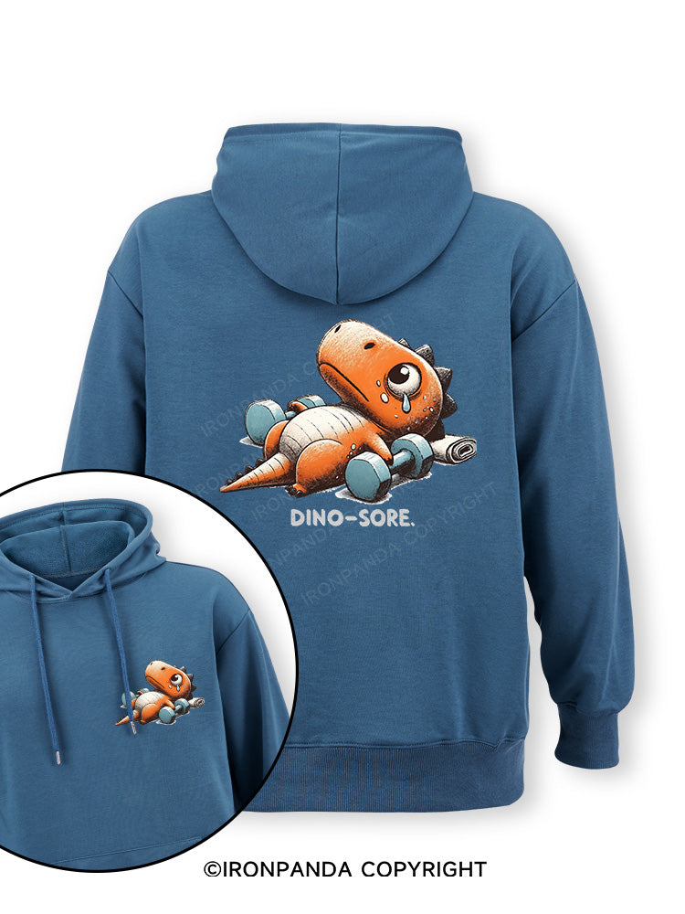 DINO-SORE AFTER WORKOUT Double-Sided Printed Classic Gym Hoodie