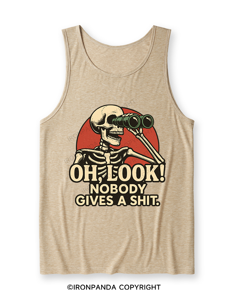 OH, LOOK! NOBODY GIVES A SHIT Ultra Soft Heather Tank