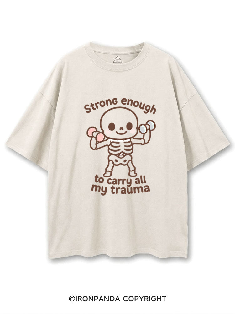 Strong enough to carry all my trauma COTTON PUMP COVER