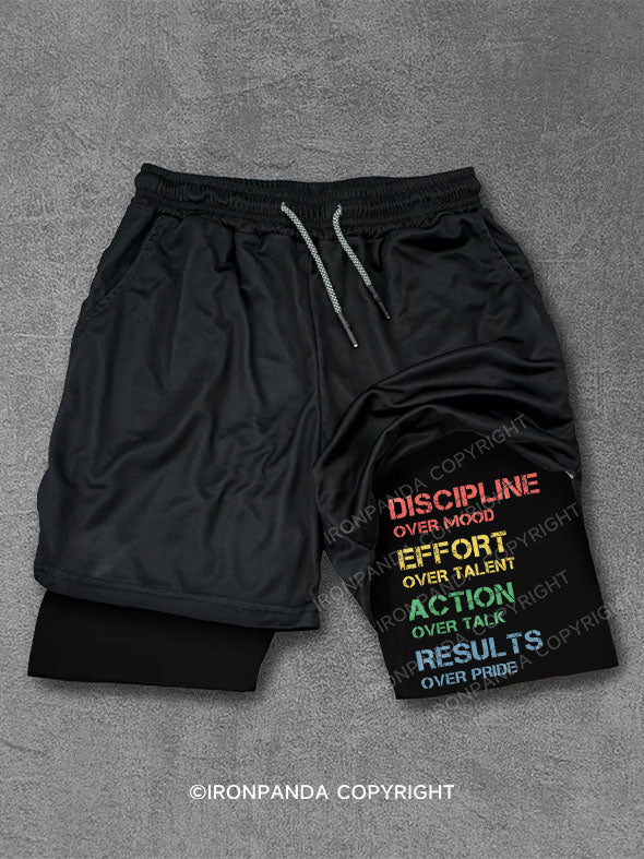 Discipline Over Mood Performance Training Shorts