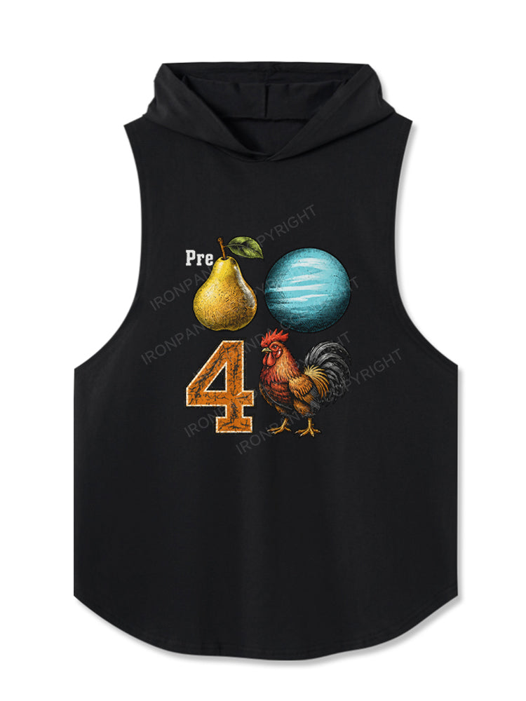 PREPARE Funny Gym Rooster Hooded Tank