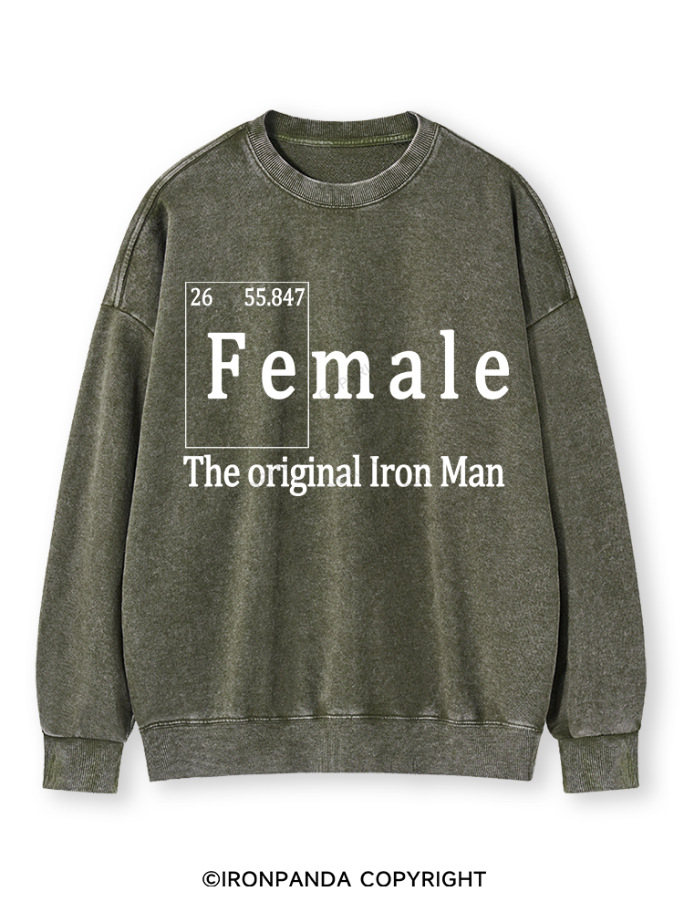 FEMALE THE ORIGINAL IRON MAN TRI ROCKER  Washed Sweatshirt