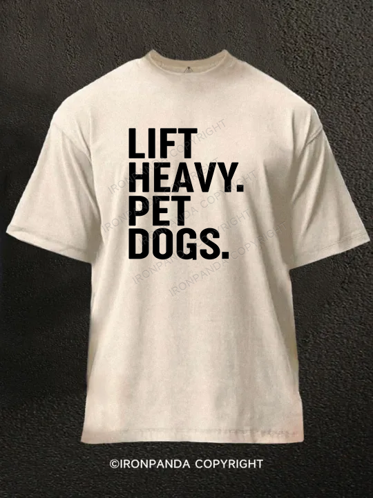 Lift Heavy Pray Always Washed Gym Shirt