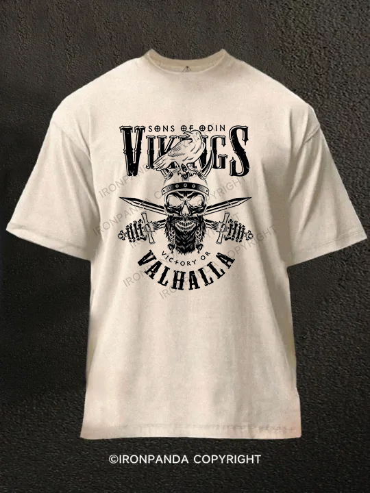 Vikings Valhalla Washed Gym Shirt
