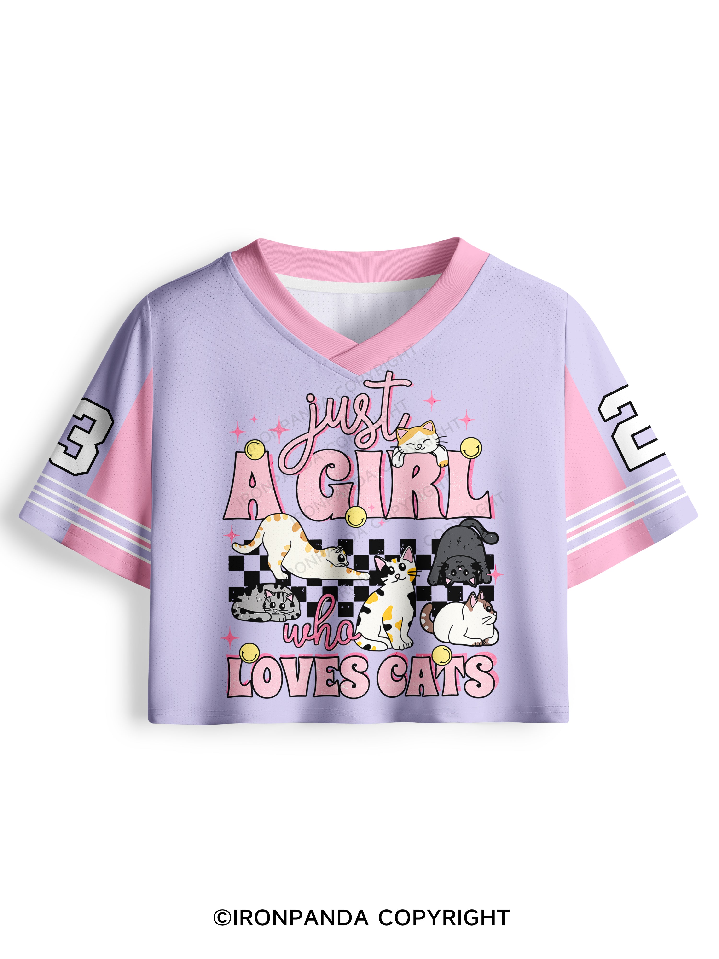 Just A Girl Who Loves Cats Pro Mesh Jersey