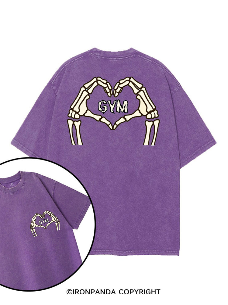 DEAD INSIDE BUT STILL LOVE GYM printed Gym Shirt