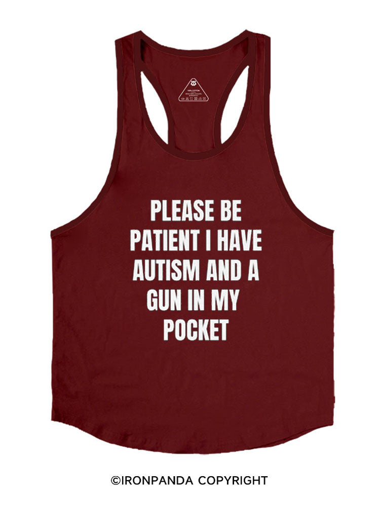 Please Be Patient Stringer Gym Vest