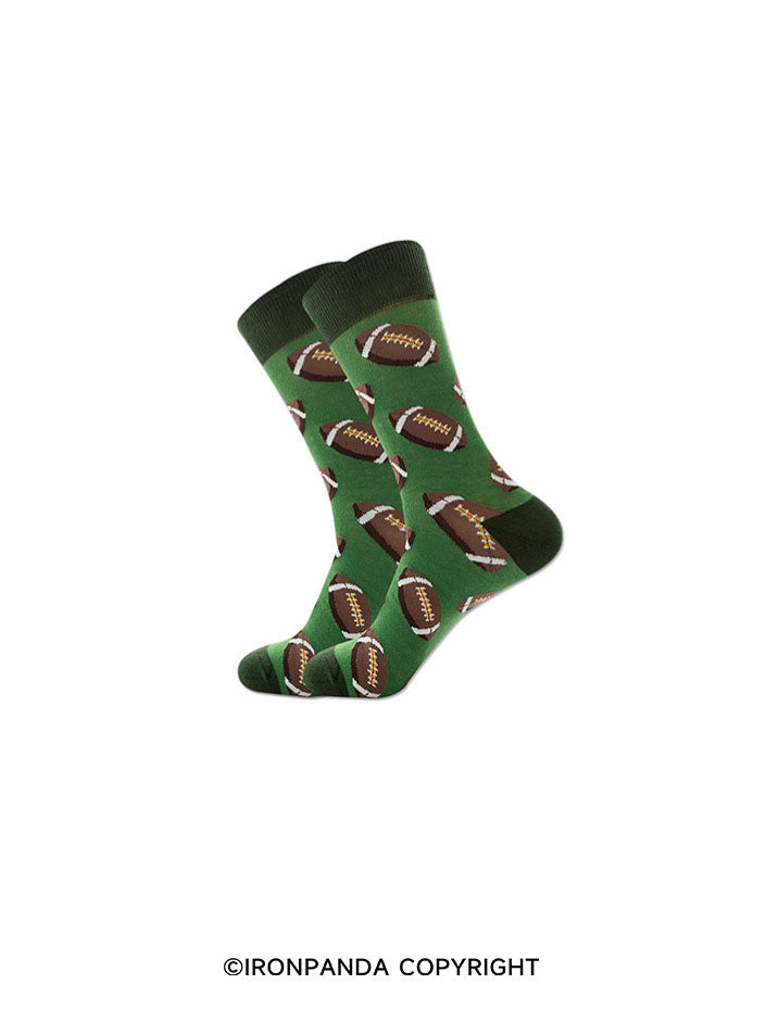 Sports Ball Print High-Top Gym Socks