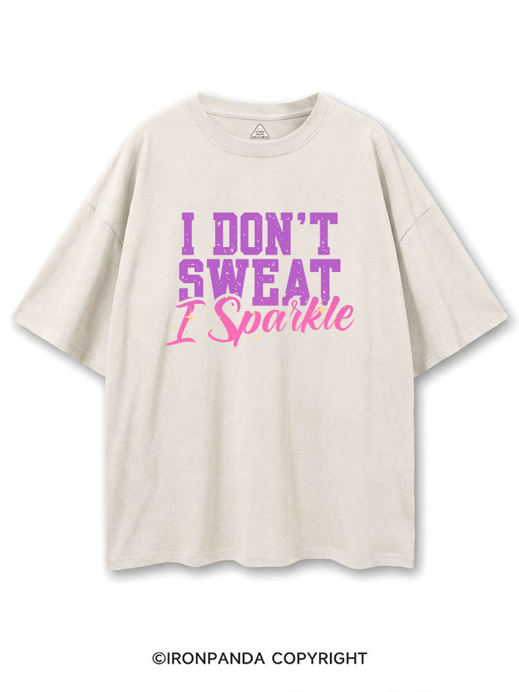 I DON'T SWEAT I SPARKLE COTTON PUMP COVER
