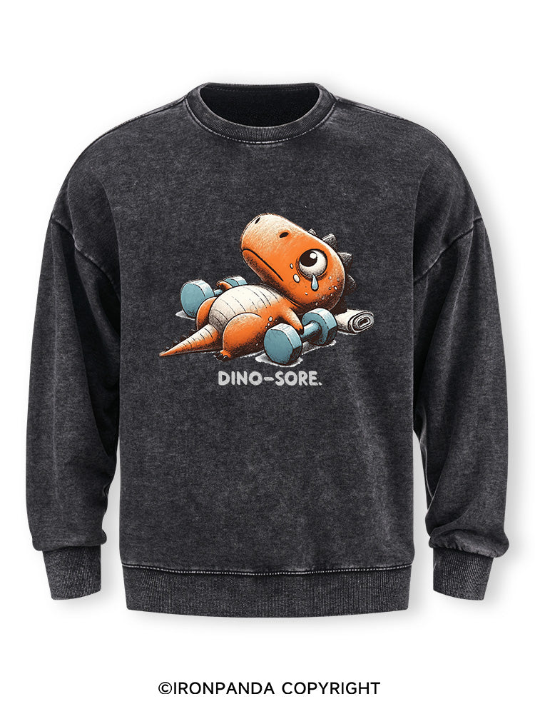 Dino-Sore After Workout Washed Sweatshirt