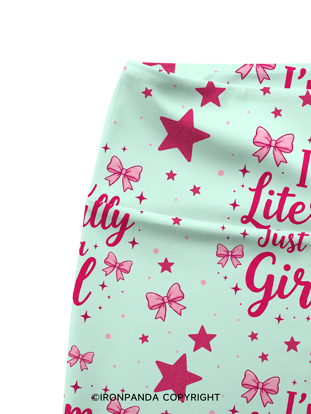 I'M LITERALLY JUST A GIRL GYM Printed Yoga Cycling Shorts