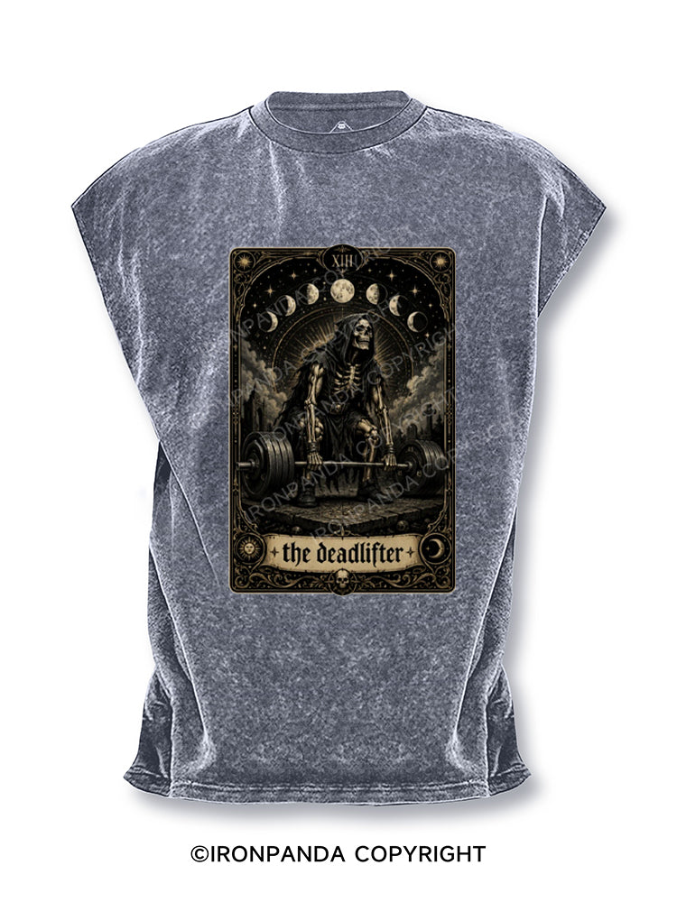 The Deadlifter Gothic Skeleton Cut Off Tank