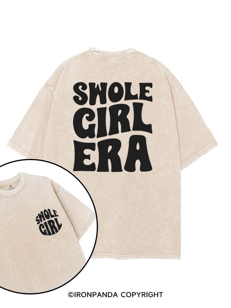 SWOLE GIRL ERA printed Gym Shirt