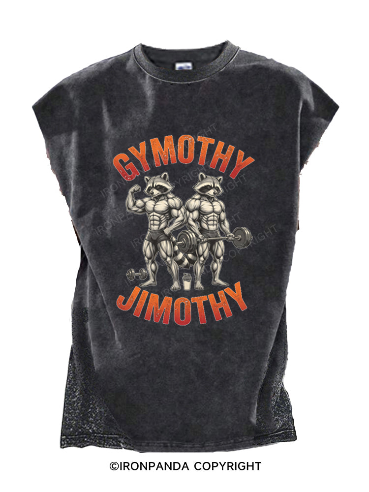 Gymothy Jimothy Muscular Raccoons Cut Off Tank