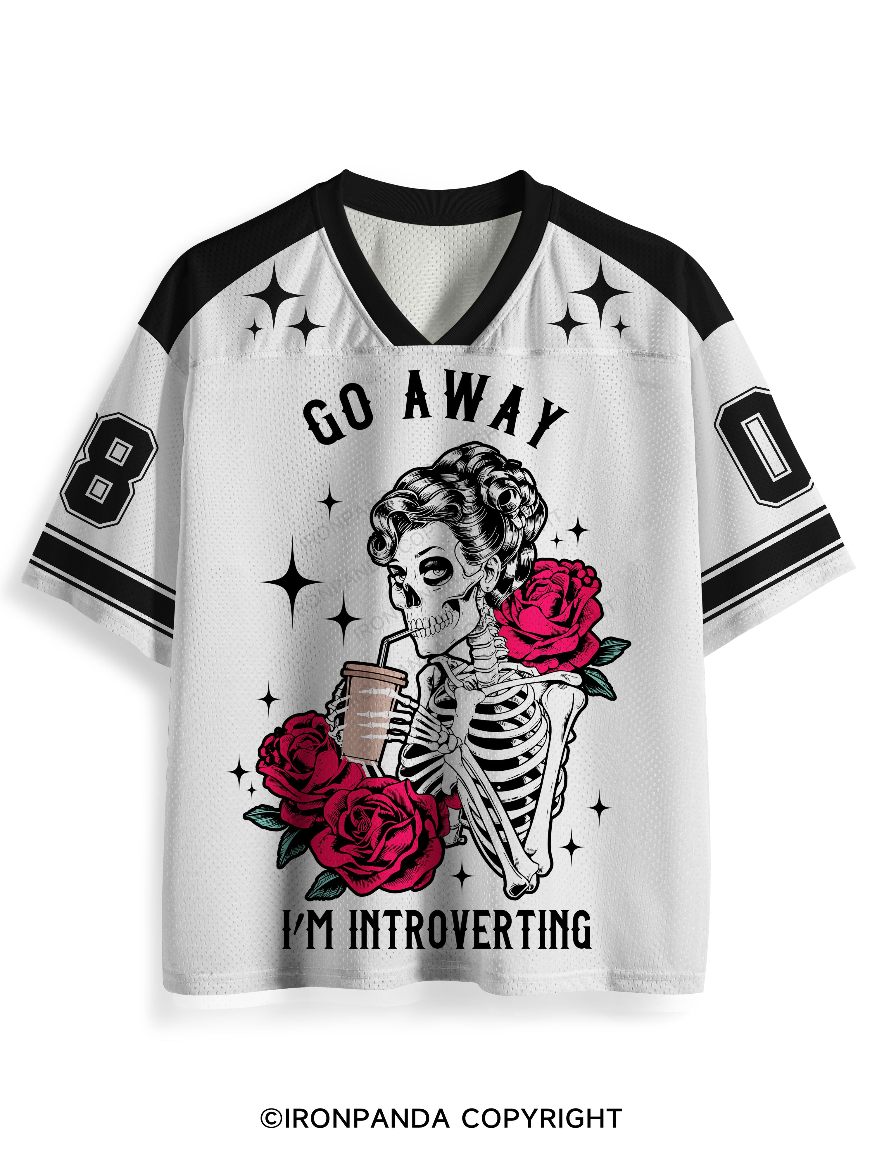 GO AWAY I'M INTROVERTING Mesh Jersey