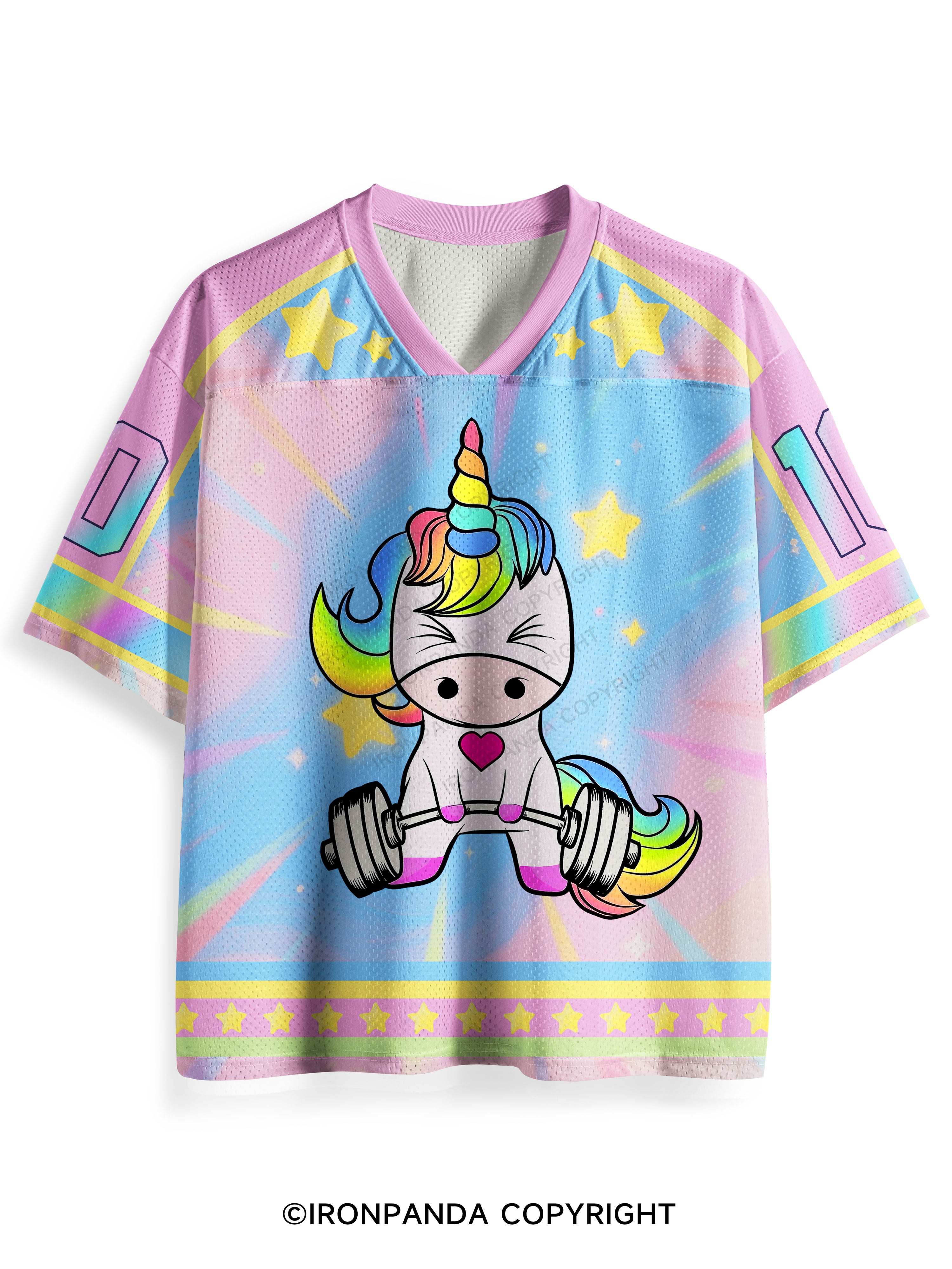 Strong Unicorn Deadlift Heavy Weights Mesh Jersey