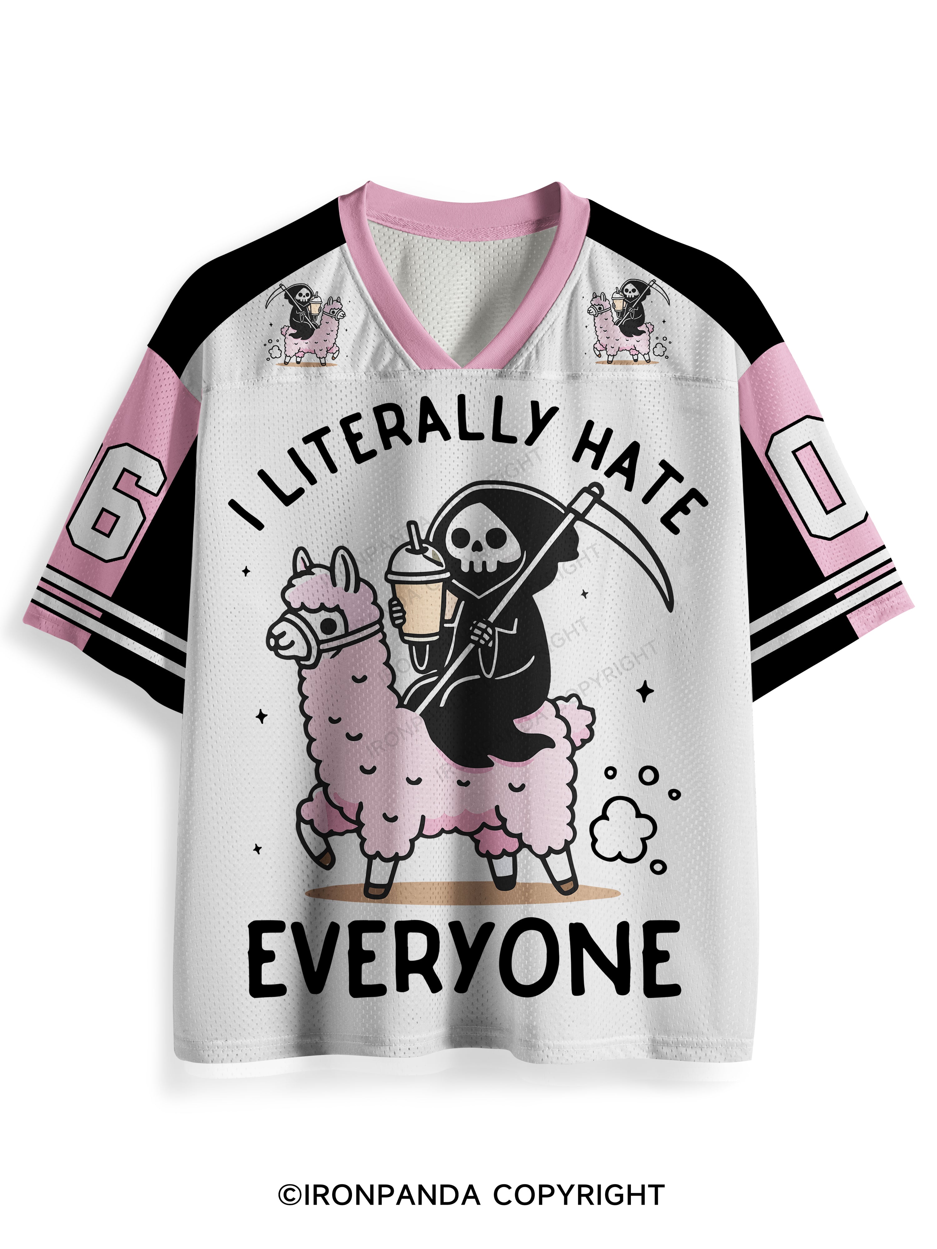 I LITERALLY HATE EVERYONE Mesh Jersey