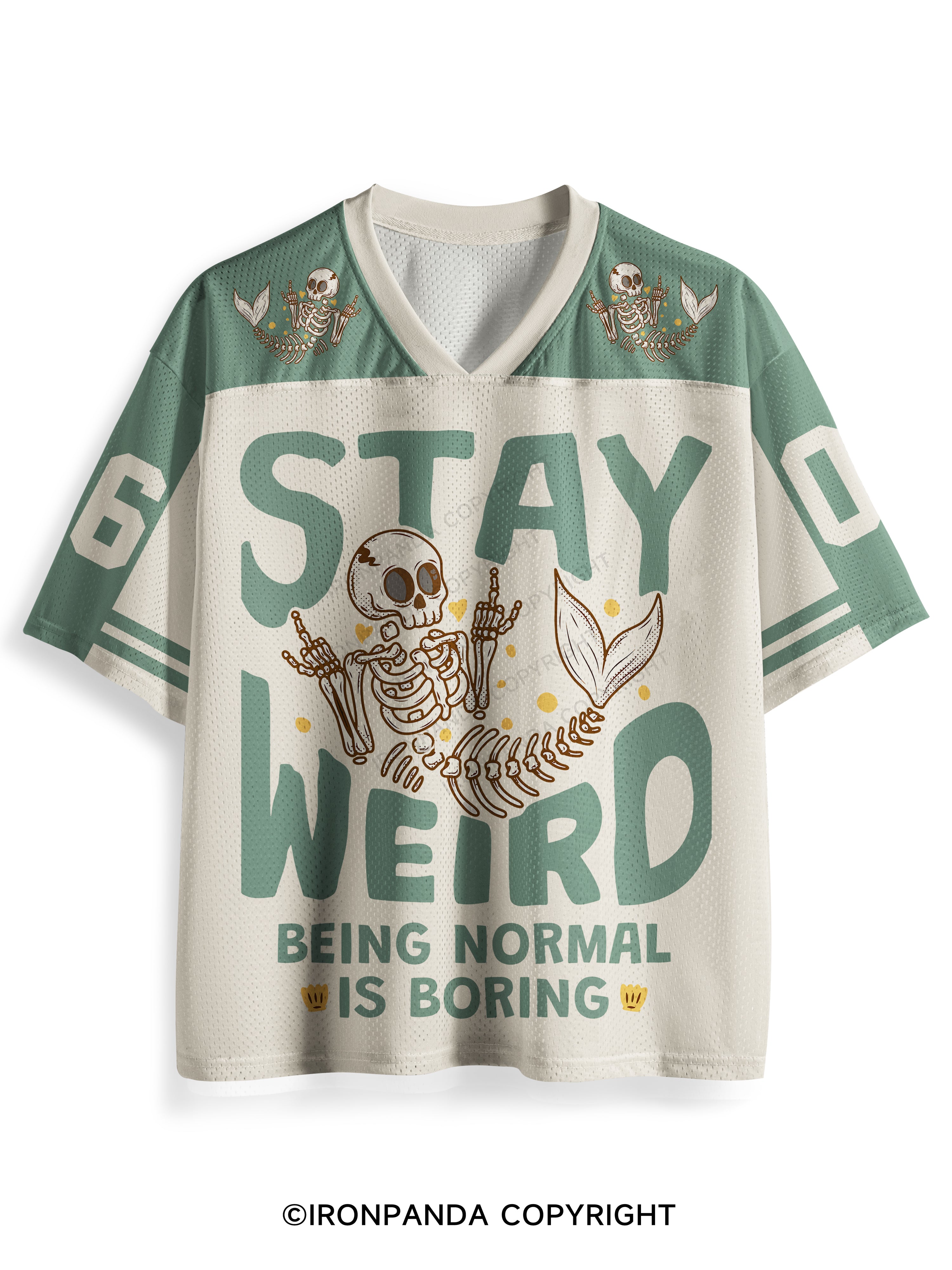 STAY WEIRD BEING NORMAL IS BORING Mesh Jersey