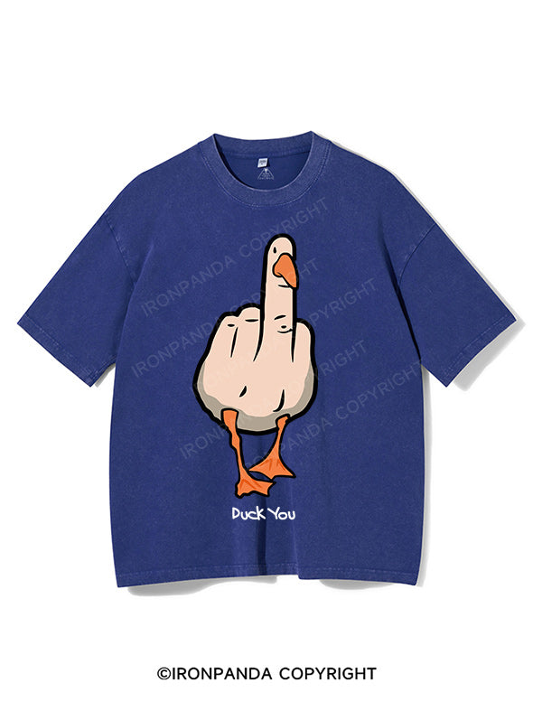 duck you Washed Gym Shirt