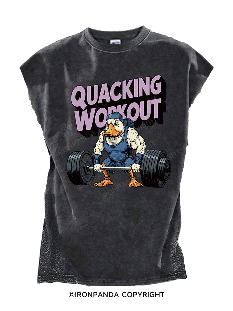 QUACKING WORKOUT Cut Off Tank