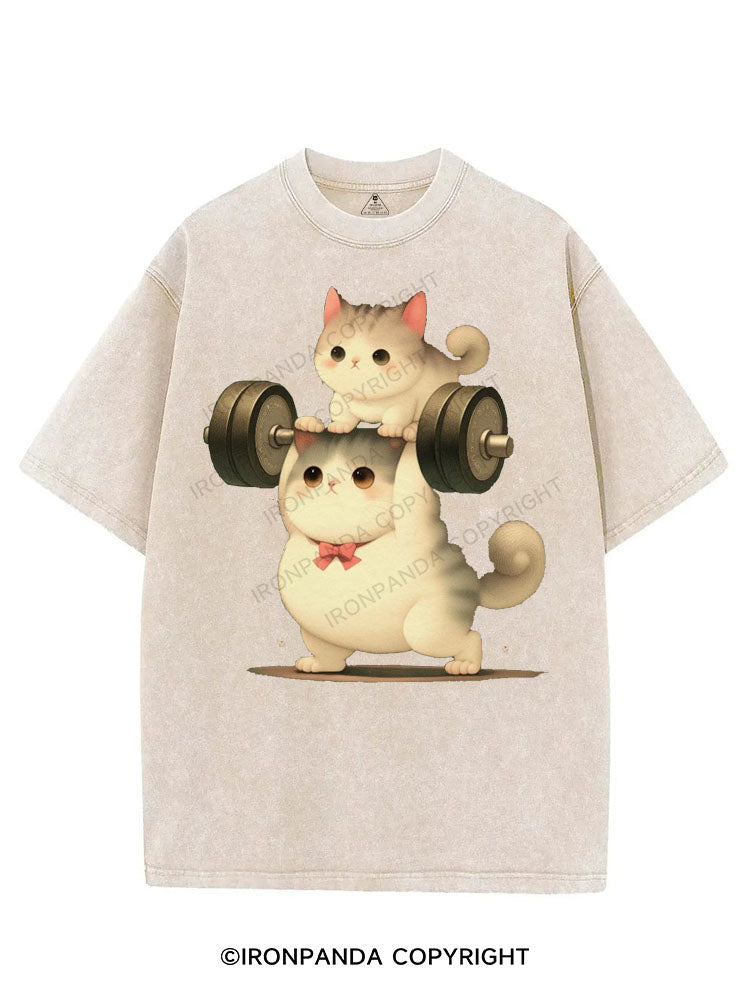MAMA CAT POWER VINTAGE GYM SHIRT
