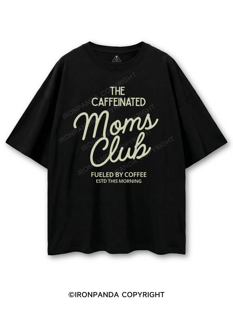 THE CAFFEINATED MOMS CLUB FUELED BY COFFEE COTTON PUMP COVER