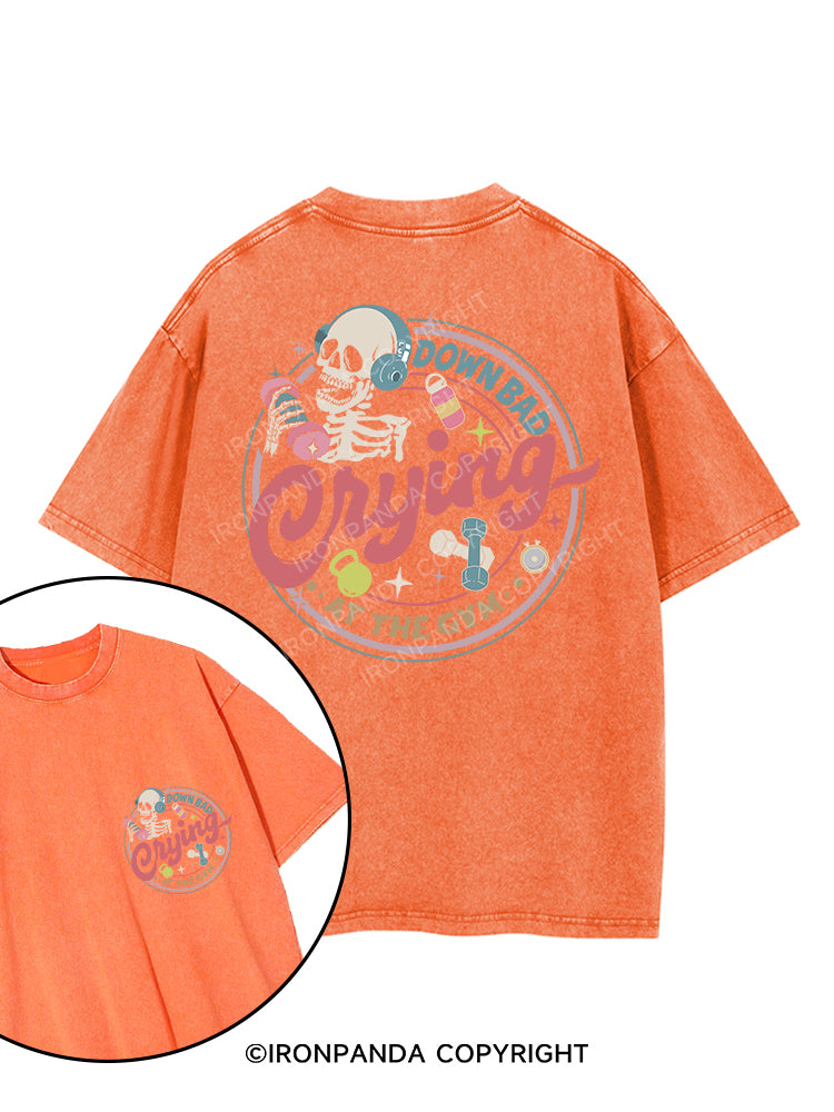 Down Bad Crying At The Gym printed Gym Shirt